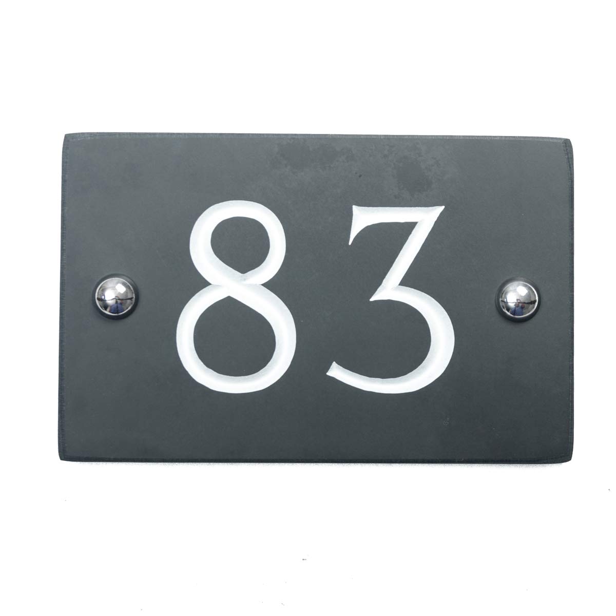 Slate Engraved House Number 83