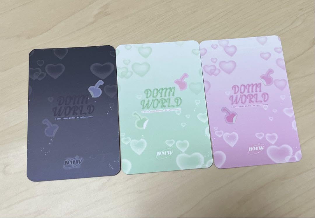 Amazon.co.jp: Domi world 韓国作家 トレカ ド 3枚セット : おもちゃ