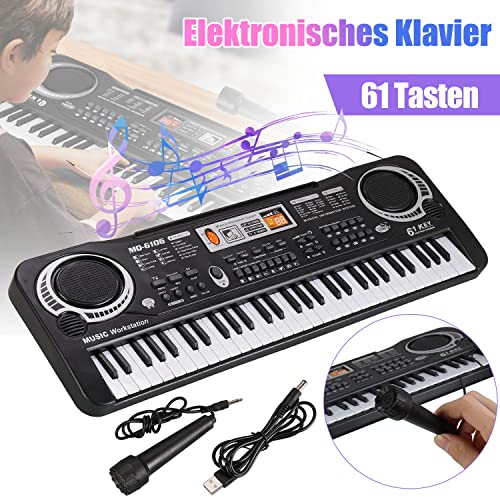Clavier de piano pour enfants, clavier électronique multifonction à 61 touches, piano électronique portable avec câble… - Les Beatles, Paul McCartney, John Lennon, RIngo Starr, George Harrison Clavier de piano pour enfants, clavier électronique multifonction à 61 touches, piano électronique portable avec câble… – Image 7