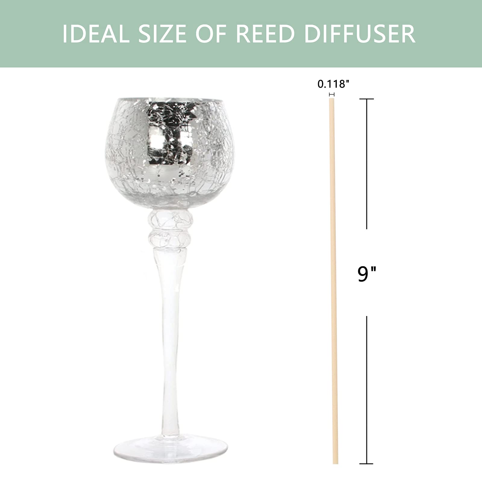 Wnspir 100PCS Reed Diffuser Sticks?9 Inch Natural Rattan Wood Sticks Natural Rattan Essential Oil Aroma Refill Wood Sticks for Spa, Fragrance, Aromatherapy (Natural Color 9inch)