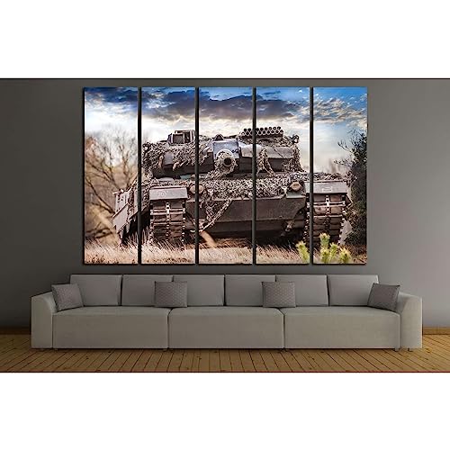 Art mural Army Tank 225 ZELLART grand format 150x100 cm pour deco interieure