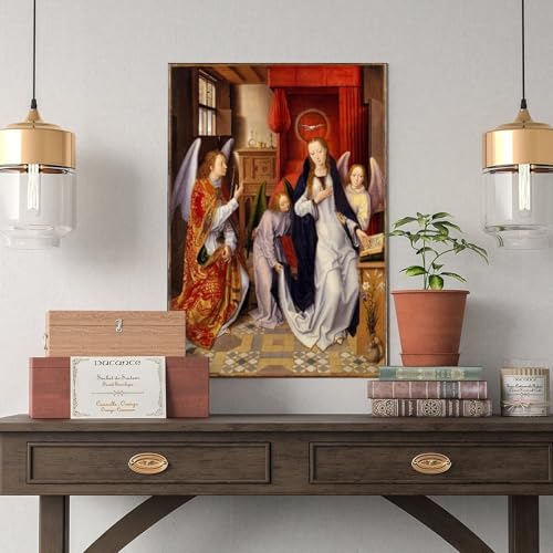 Toile Hans Memling Annunciation poster mural sans cadre moderne - 5