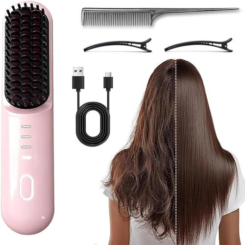 Cepillo alisador inalámbrico Go Brush Pro para cabello corto miniatura 1