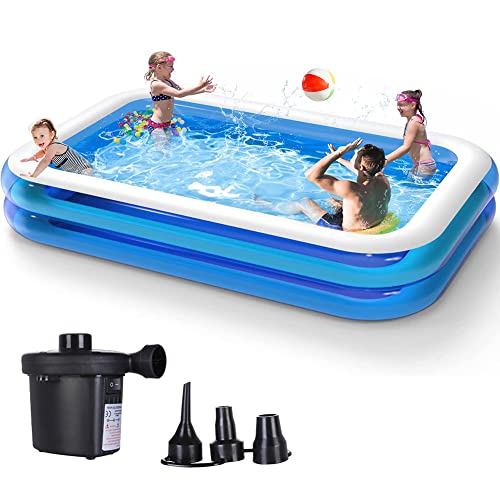 JOYESY プール 大型 ビニールプール 長方形 ホワイト...