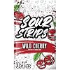 SOUR STRIPS Wild Cherry Flavored Chewy Candy Bag, 3.4 oz
