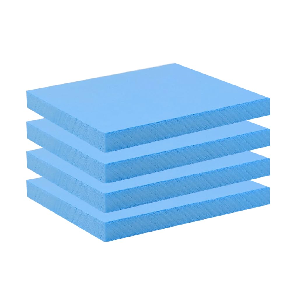 Plaque de mousse rigide polystyrène bleu haute densité 40x30x2cm pour bricolage et isolation DIY