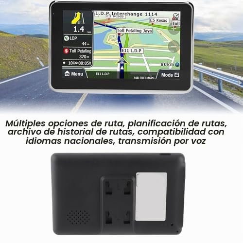 Navegador GPS, Pantalla Táctil 5 Pulgadas Mapas Europa de Por Vida, Dispositivo Navegación Universal 256MB RAM 8GB ROM Tráfico en Vivo Estacionamiento Integrado for Conductores