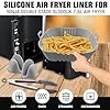 Air Fryer Zubehör für Ninja Double Stack 7,6L Air Fryer SL300UK, SL201: Set enthält Dual Silikon Liner für 7.6L SL300UK, SL300EU, SL201, Silikonhandschuhe, Zange, SL300UK Liner von FryEasy