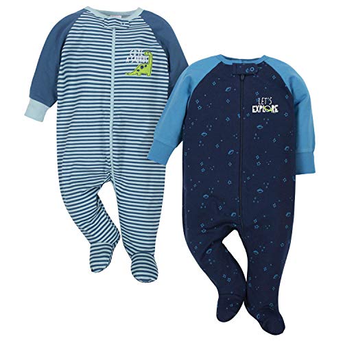 Image of Gerber Baby Boys' 2-Pack Sleep 'N Play