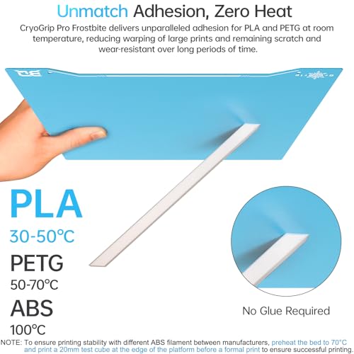 Image of BIQU CryoGrip Pro Frostbite for Ender-3 /V3 /Pro /V2 /V2 Neo /Ender-5 /K1C /K1 235x235mm Cold Build Plate Room Temperature Print Double Sided Removable Surface Platform