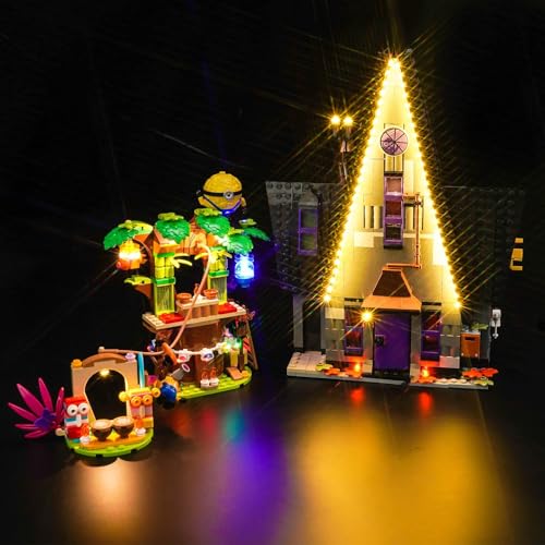 LocoLee LED Light Kit Compatible with Lego Minions and Gru's