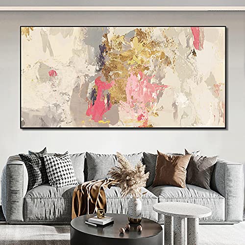 Toile art abstrait peinture murale 70x140 cm affiche imprimee salon sans cadre