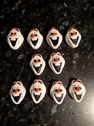 comestible en el estilo de olaf congelado cupcakes (10) (1x1)