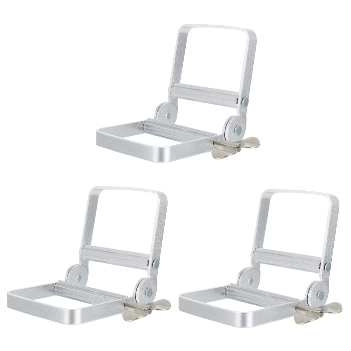 3 Stück Toothpaste Squeezer Metall Professioneller Tubenausdrücker für Zahnpasta und Kosmetik Vielseitig Einsetzbar für Haarfarbe Ölfarbe und Silber