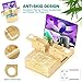 Darfoo Bamboo Phone Charging Station for Multiple Devices - Qi Certified Fast Wireless Charger & 7 USB Ports for All Phones, Tablets, Smart Watches & Earbuds (2 Stands)