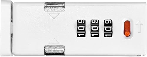 Miniatura 9 de Cerradura de gabinete, pestillos de puerta de granero, cerraduras de seguridad de combinación de 3 dígitos, cerradura de seguridad de combinación,