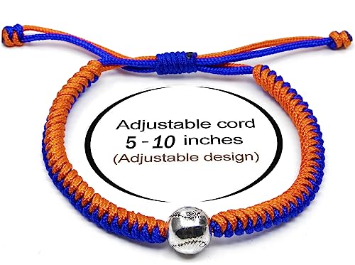 handmade braided bracelets baseball gifts for boys adjustable wristbands with baseball beads inspirational baseball bracelets for girls teens adults
