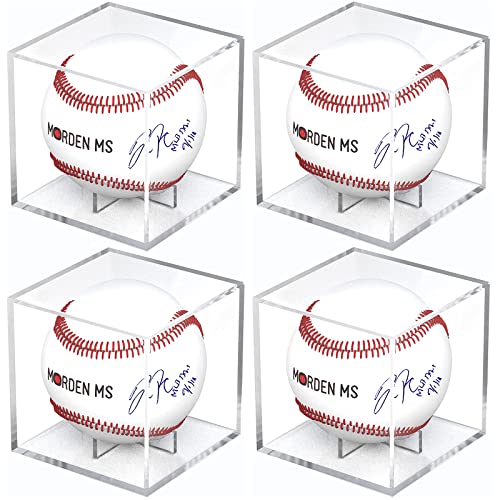 Baseball Display Case, UV Protected Baseball Case, Acrylic Baseball Holder, Memorabilia Display Case for Single Ball, Memorabilia Showcase Autograph Ball Protector - for Official Size Ball ?