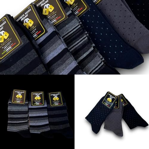 Lucchetti Socks Milano 6 Paia di Calze Uomo Corte