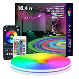 Neon Rope Lights, 16.4FT...