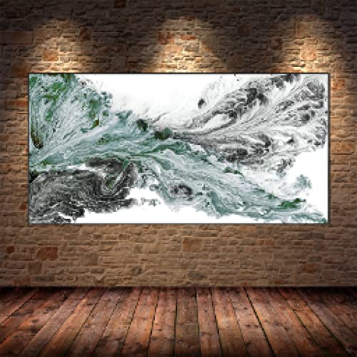 Affiches et impressions mur art photos moderne abstrait vert rivière