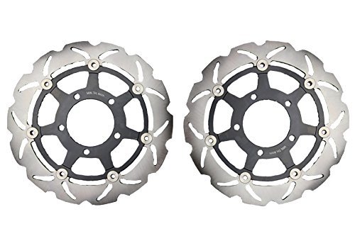 Disques wave avant Suzuki GSXR 600 K4 K5 profil pétale refroidissement optimisé