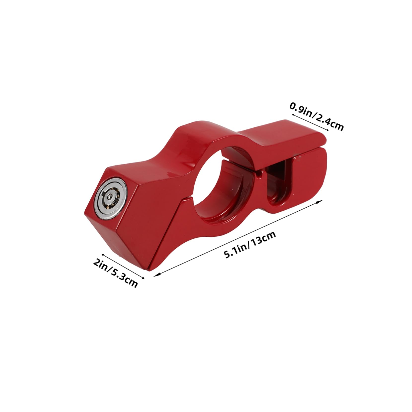 PRETYZOOM Motorcycle Handlebar Lock Durable Theft Scooter Brake Lock with Bull Horn Design for Enhanced Security and Stylish Finish