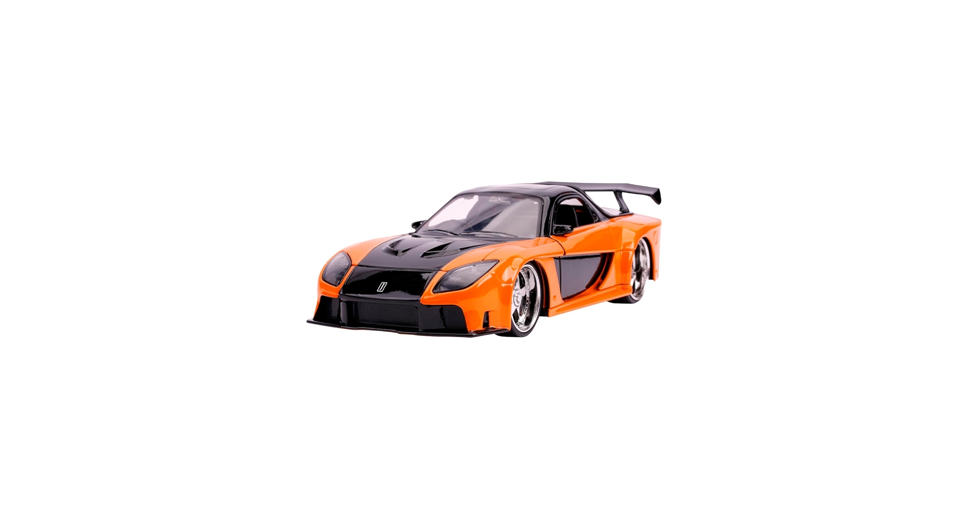 オレンジ黒スポーツカーRCボディ　ワイルドスピード オレンジ黒スポーツカーRCボディ ワイルドスピード オレンジ黒