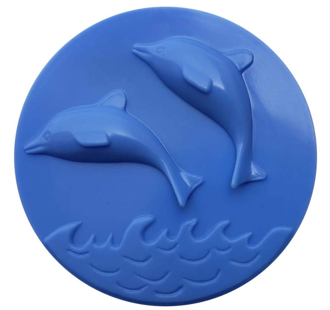 Buy Mayton Bath Tub Stopper Dolphin Figure Blue Flexible Plastic 4 3/4 inches Shower Drain