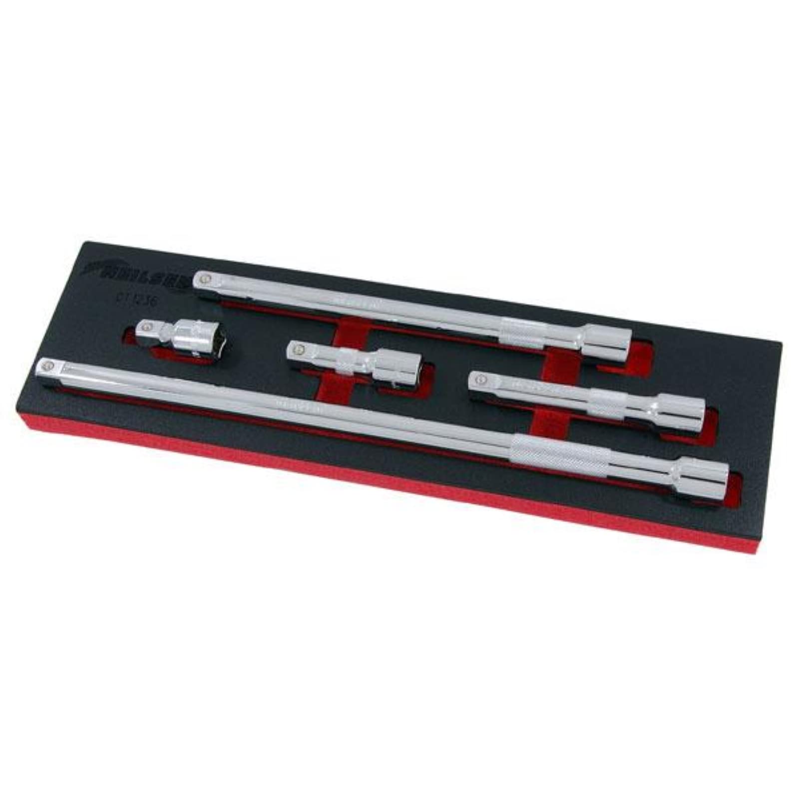 5pc 1/2"" Drive Extension Bar Set 50-75-125-250-375mm Wobble End Ratchet