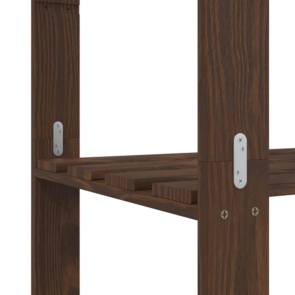 Estantería de 5 Niveles Madera Maciza Pino marrón 170x38x170 cm, Estanterias Almacenaje, Estanterias Trastero, Estanterias para Garaje, Estantes para Herramientas - SPU:373395
