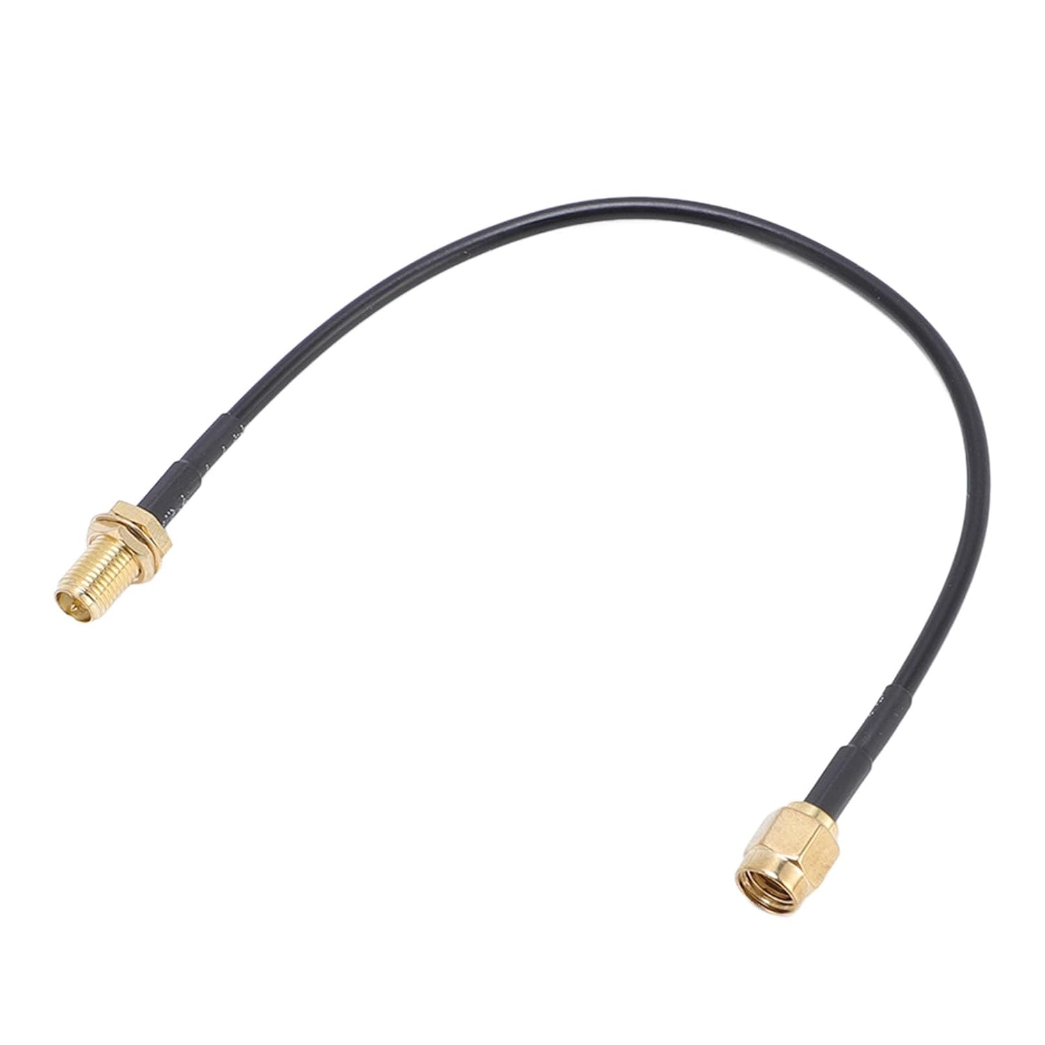 Yunir RG174 SMA Coax Cable,SMA Male to SMA Female Coaxial Cable,Antenna Extension Cable,Gold Plated Brass Coaxial Extension Cable,6inch(15cm) - Image 1 of 9