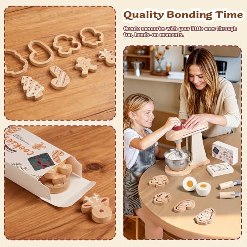 Mélangeur de jouets en bois cadeau idéal pour garçons et filles de 3 ans