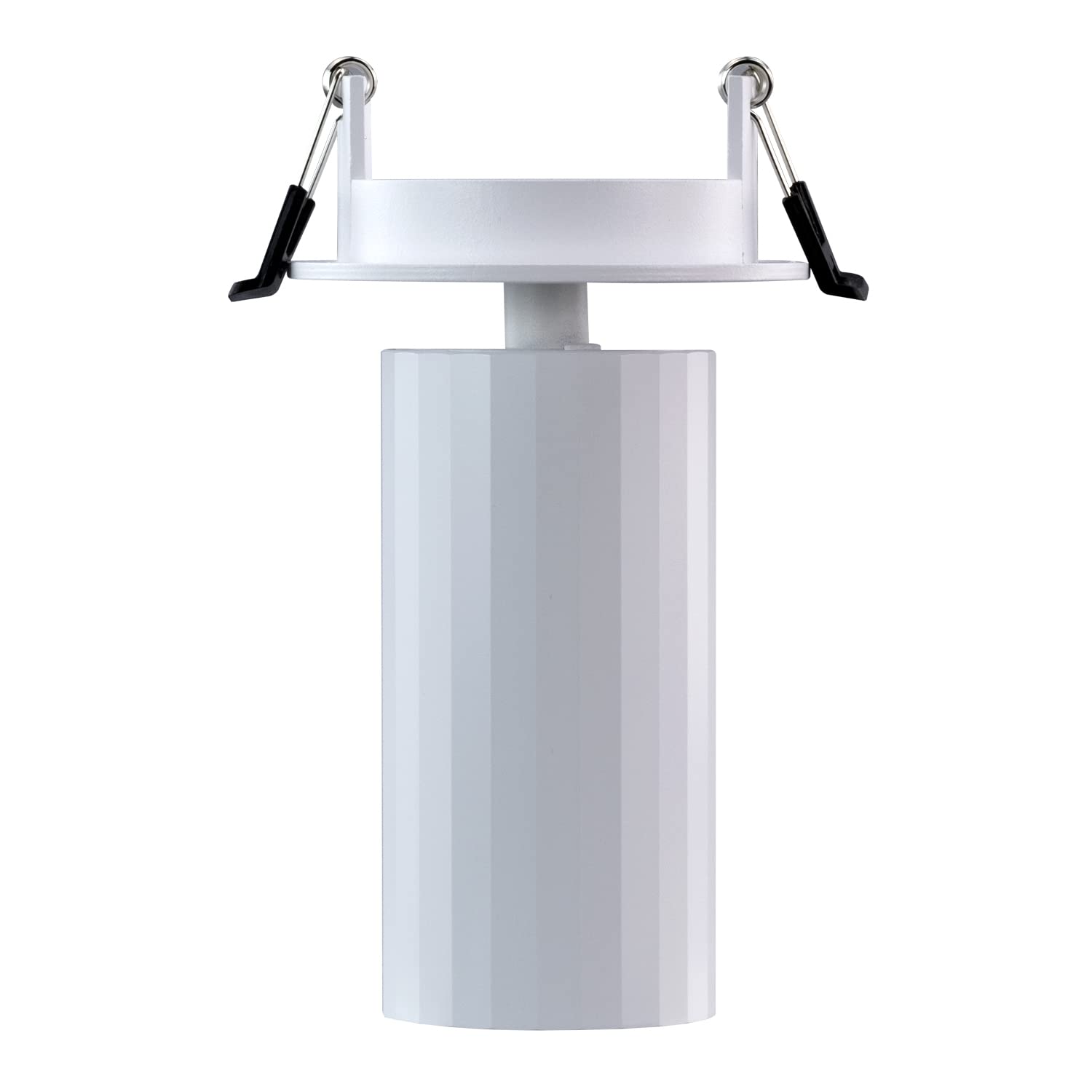 Popp® Aplique circular empotrable orientable GU10 foco BEAM *bombilla no incluida (BLANCO, Pack 5 unidades)