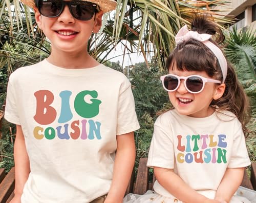 Retro Multicolor Cousin Crew Shirt, Big Cousin Shirt, Biggest Cousin Tee, Little, Middle Cousin T-Shirts, Family Matching Shirt, Cousin Matching Shirt, Gift for Cousins, New to the crew4