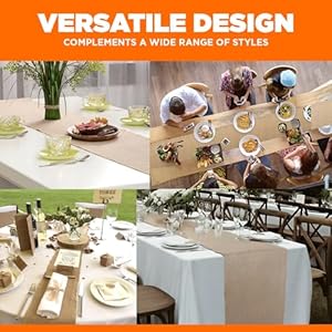 Burlap Table Runners- {12inx10yards}- Burlap Cloth Roll Used for Dining Runners, Crafts, Dresser Cover & Sackcloth - Natural Jute Runner Suitable for Event Decor, Thanksgiving Table & Weddings Burlap Table Runners 12inx10yards Burlap Cloth Roll Used for Dining Runners Crafts Dresser Cover Sackcloth Natural Jute Runner Suitable for Event Decor Thanksgiving Table Weddings