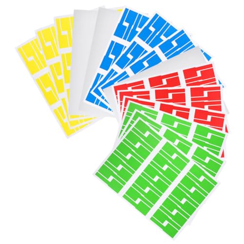 SMASOLO 20 hojas Etiquetas Autoadhesivas para Cables Organizador Colorido Identificador Práctico para Oficina Unidades Etiquetas Cable Gestionables Imprimibles SMASOLO 20 hojas Etiquetas Autoadhesivas para Cables Organizador Colorido Identificador Práctico para Oficina Unidades Etiquetas Cable Gestionables Imprimibles