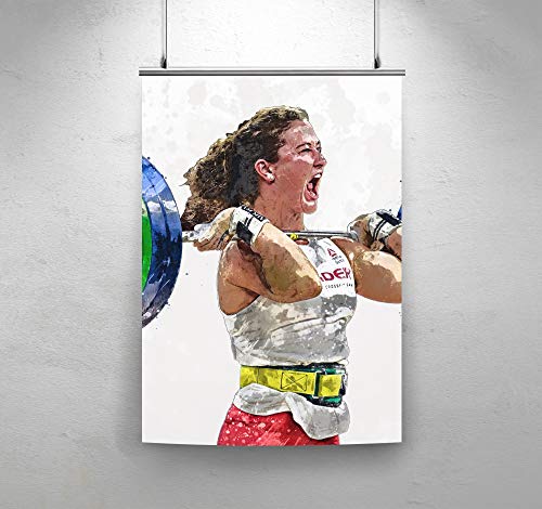 Tia-Clair Toomey Crossfit Poster/Canvas Print - Crossfit Artwork - Kids Wall Decor - Man Cave - Sports Decor - Gym Decor Art (Premium Poster, 18 x 24 Inches)
