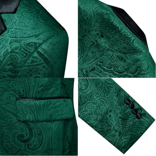 Image of Barry.Wang Velvet Mens Blazer Mardi Gras Sport Coat Brooch Regular Fit Tuxedo Peaked Lapel Suit Jacket Carnival Parade