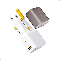 VOLTME Adattatore da Viaggio 35W Spina USB-C Universale, VITO 35W Presa Adattatore Universale da Viaggio, Presa Ricarica rapida QC3.0 & PD tipo C per Viaggi Caricatore Universale da Viaggio