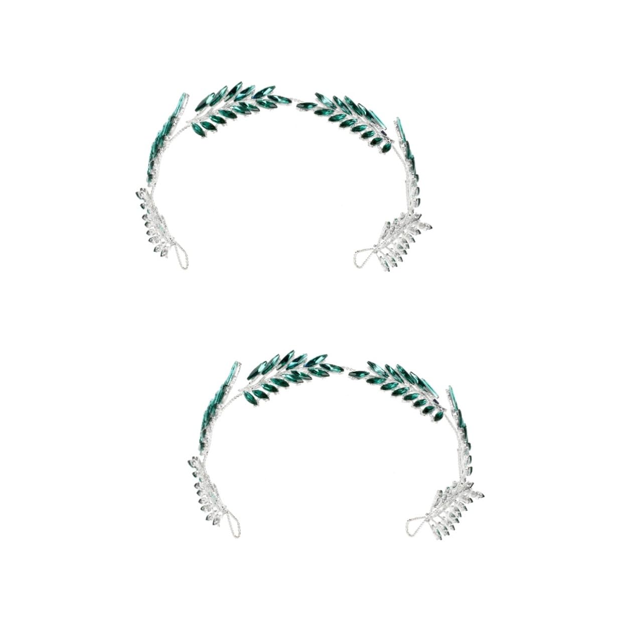 Healeved 2pezzi Headband Per Accessori Nuziali Per Cerimonie Compleanni e Formali Design e Duraturo