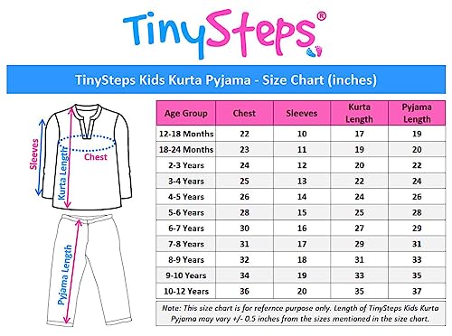 Image of TinySteps Kids Ethnic Wear Fancy Golden Print Cotton Kurta Pyjama Set for Baby Boys
