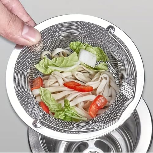 Colador para Fregadero de Cocina con Mango Acero Inoxidable miniatura 5
