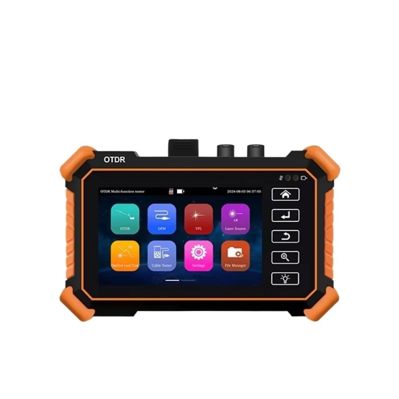 Tester per fibra ottica, Riflettometro nel dominio del tempo ottico OPM VFL touch screen da 4 pollici OLED OTDR(1610-26)