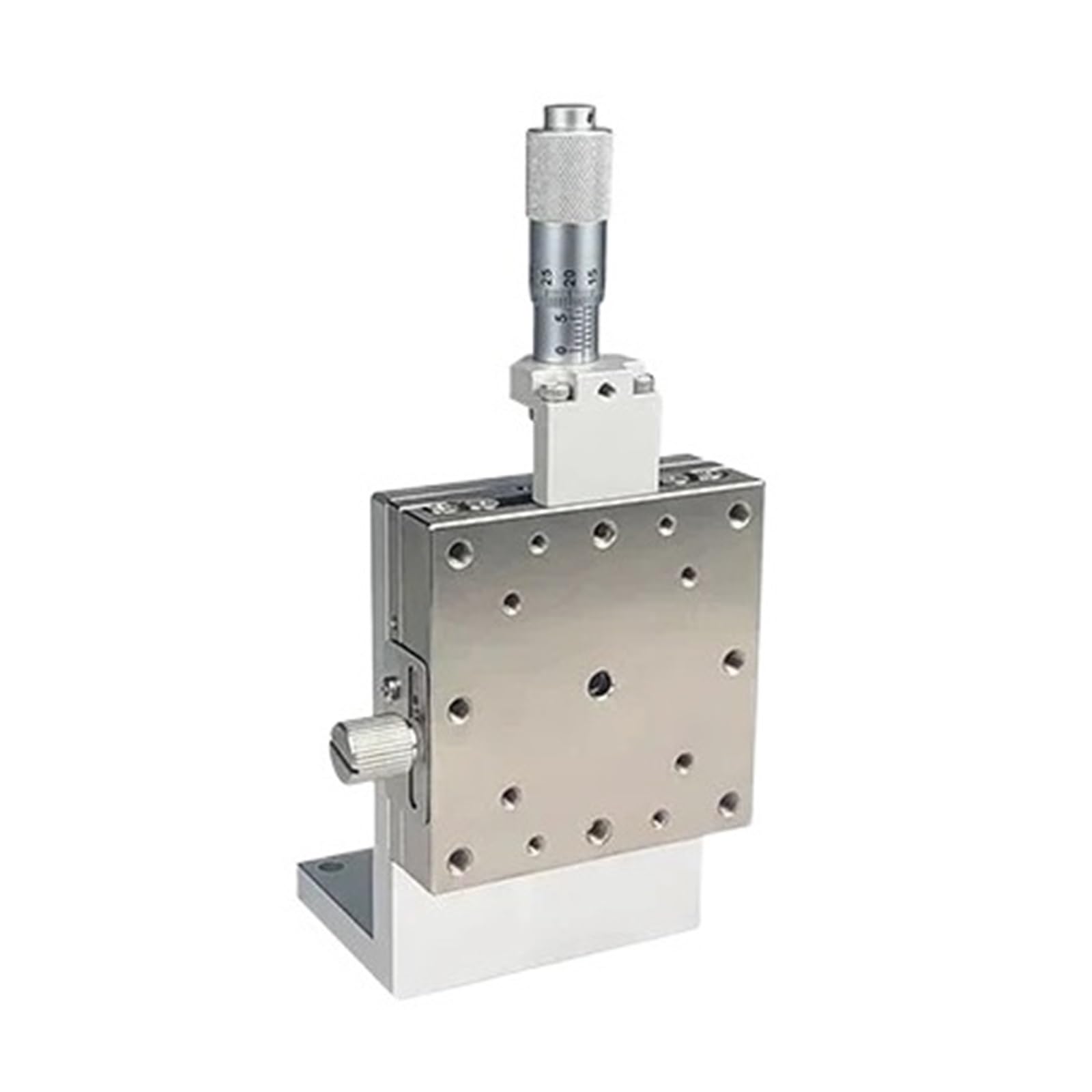 IGNVXMGKP Stainless Steel Fine Tuning Displacement Platform Manual Vertical Lift Knob Adjustment Linear Stage Slide Table X/XY/Z Axis(X Axis,60x60mm Table-Left)