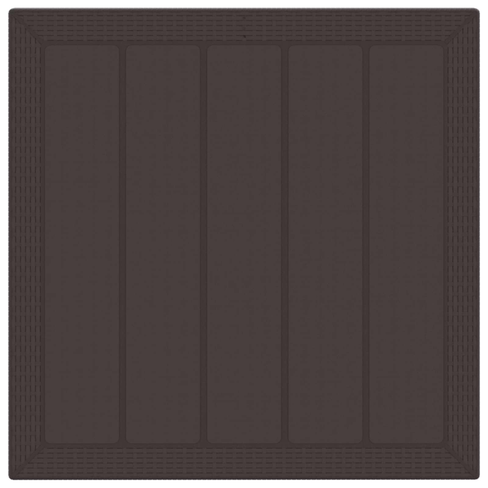 vidaXL Set da Pranzo per Giardino 5 PCS Marrone Polipropilene, Set da Pranzo Moderno per Giardino e terrazza, Leggero e Resistente, arredo per Feste all'aperto