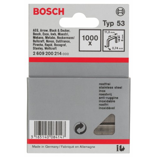 Bosch 2609200214 Agrafe à fil fin Type 53 11 4 x 0 74 x 6 mm - vue 3