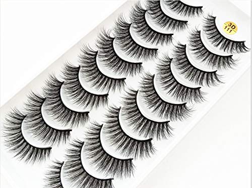 HBZGTLAD 38 Styles 10 pairs natural false eyelashes fake lashes long makeup 3d mink lashes extension eyelash mink eyelashes for beauty (3D111)
