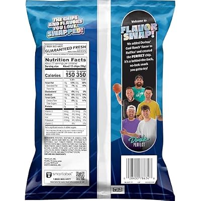 Ruffles Doritos Cool Ranch Flavor Swap Potato Chips, 2.25 oz Bag