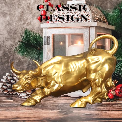 Figura Decorativa Toro de Bronce para Oficina miniatura 4